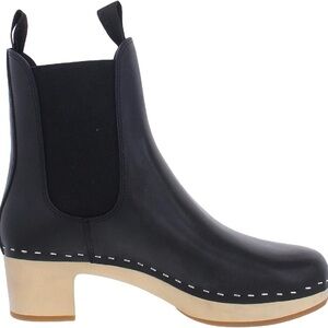 Loeffler Randall “Anabelle” Leather Clog Boots Size 7